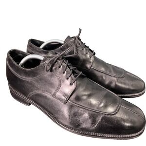 Cole Haan Mens Black Leather Split Toe Derby Dress Shoes 11 M Office Wedding
